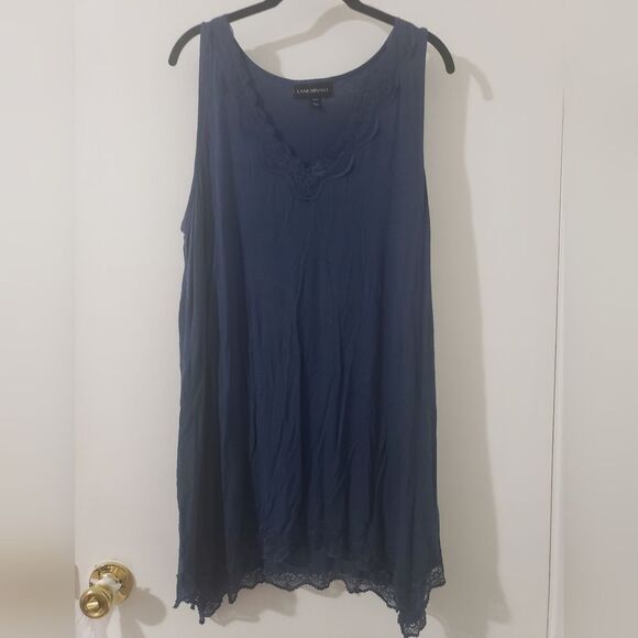 Lane Bryant Blue Tank Top Sz 14/16 - Picture 1 of 4